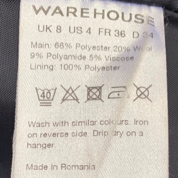 Mini blue and black dress for fall - Picture 5 of 5